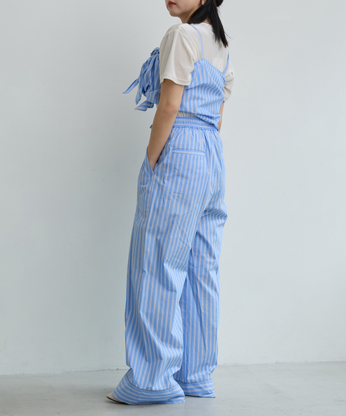 IENA LA BOUCLE（イエナラブークル）の「IENA LA BOUCLE コットンストライプスリーピーパンツ（その他パンツ・レディース・ライトブルー・38/36）」の10枚目の写真