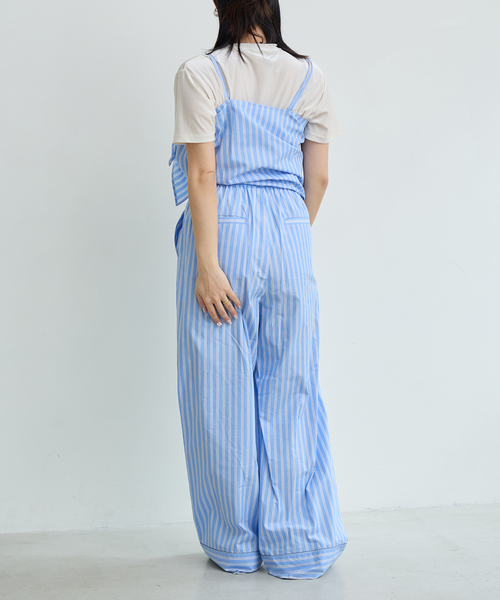 IENA LA BOUCLE（イエナラブークル）の「IENA LA BOUCLE コットンストライプスリーピーパンツ（その他パンツ・レディース・ライトブルー・38/36）」の11枚目の写真