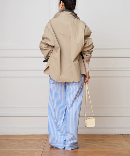 IENA LA BOUCLE（イエナラブークル）の「IENA LA BOUCLE コットンストライプスリーピーパンツ（その他パンツ・レディース・ライトブルー・38/36）」の19枚目の写真