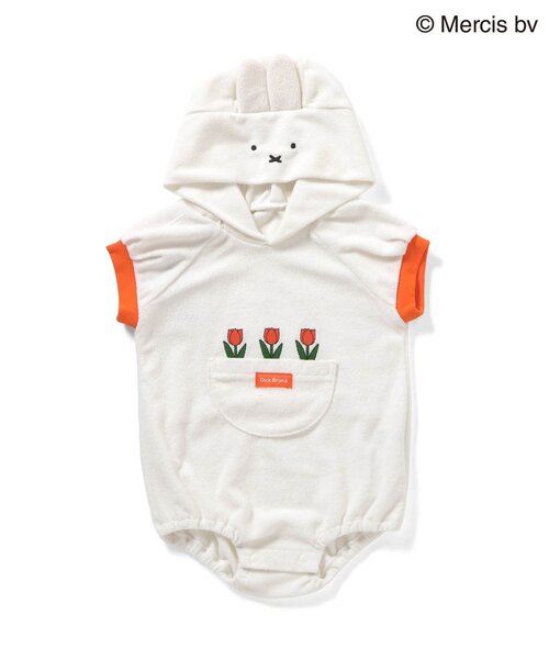 Miffy（ ミッフィー）の「Dick Bruna フード付きボディスーツ（ロンパース・キッズ・オフホワイト・80）」の5枚目の写真