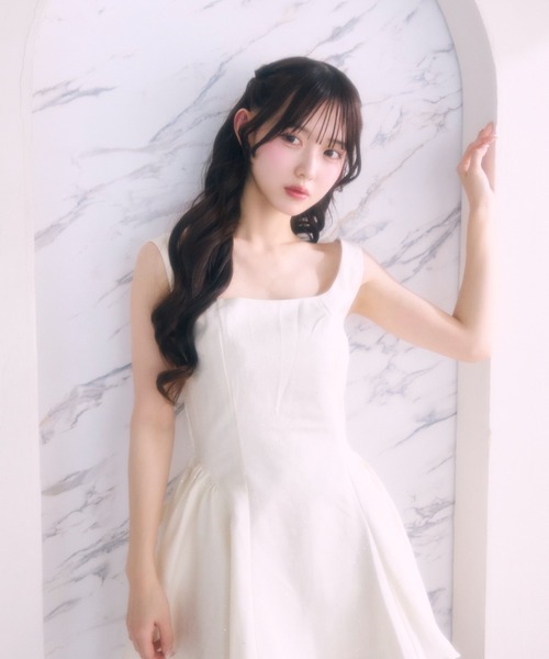 TITTY&CO.（ティティーアンドコー）の「バックリボンラメデザインワンピース（ワンピース・レディース・ブラック/ホワイト・FREE）」の13枚目の写真