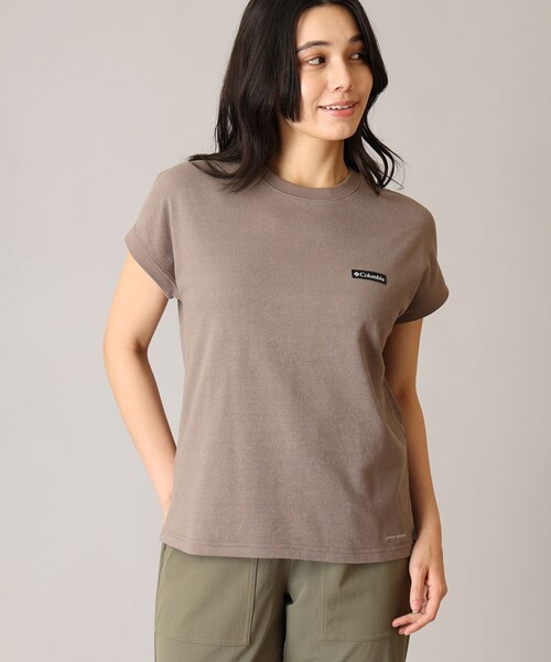 Columbia(コロンビア)の「UVカット Columbia/ ウィメンズ ルックアウトスパイアー ショートスリーブ Tシャツ /コロンビア(Tシャツ/カットソー・レディース・ネイビー/ブラウン/ストーン・XL/L/M/S)」の1枚目の写真