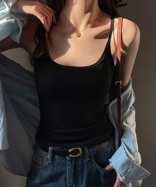 ReRe(リリ)の「バックレースデザインタンクトップ(タンクトップ・レディース・ホワイト/ブラック/グレー・X-LARGE/LARGE/MEDIUM)」の13枚目の写真