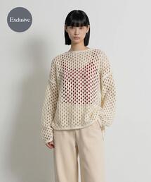 『別注』MIDIUMISOLID×THE GOODLAND MARKET LACE KNIT PO