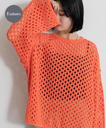 『別注』MIDIUMISOLID×THE GOODLAND MARKET　LACE KNIT PO