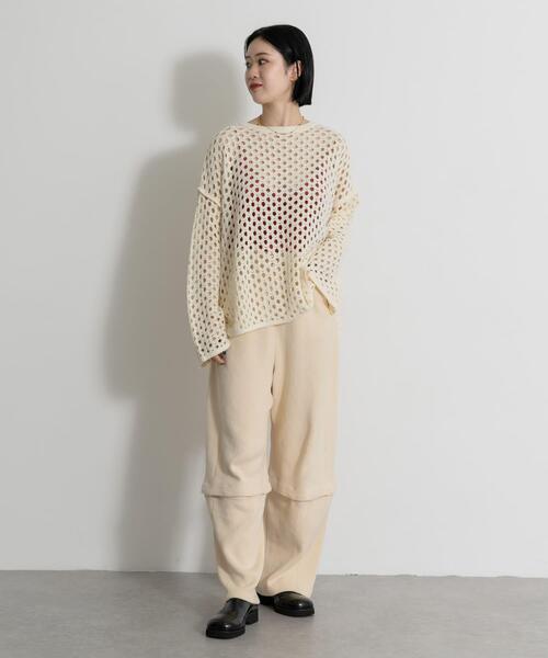 THE GOODLAND MARKET(ザグッドランドマーケット)の「『別注』MIDIUMISOLID×THE GOODLAND MARKET LACE KNIT PO(ニット/セーター・レディース・ブルー/ホワイト/オレンジ・FREE)」の10枚目の写真