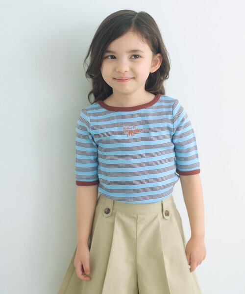 MILLER(ミラー)の「【別注】<Robert P. Miller>5分袖 Tシャツ / キッズ 100cm-130cm(Tシャツ/カットソー・キッズ・レッド/イエロー/コバルトブルー・110cm/130cm/120cm/100cm)」の2枚目の写真