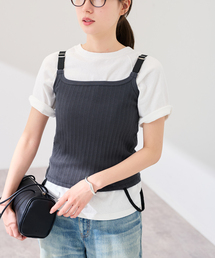 FRAMeWORK | JANE SMITH/ジェーンスミス cotton eyelet rib up down cam(タンクトップ)
