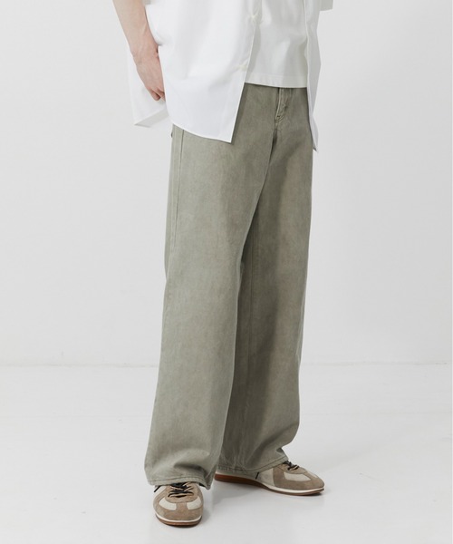 PUBLIC TOKYO(パブリックトウキョウ)の「PUBLIC DENIM STRAIGHT /日本製/岡山デニム/ストレート/春服(デニムパンツ・メンズ・ブラック/ミント/ダークインディゴブルー/ライトインディゴブルー・3/1/2)」の2枚目の写真