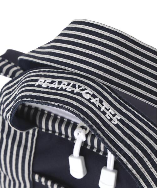 PEARLY GATES(パーリーゲイツ)の「【PEARLY GATES】PE帆布×サッカー保冷BAG(ゴルフグッズ・レディース・ホワイト/ネイビー・FREE)」の4枚目の写真