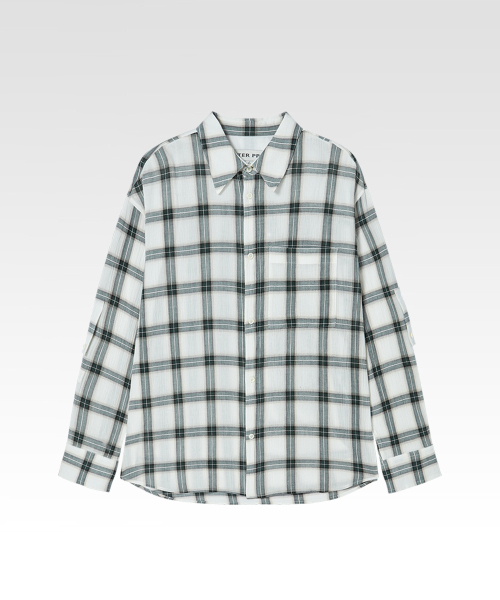 AFTERPRAY(アフタープレイ)の「ルシッドチェックシアシャツグリーン(シャツ/ブラウス・メンズ・その他・SMALL/MEDIUM/LARGE)」の1枚目の写真