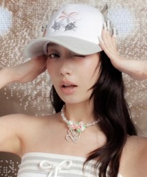 Unopened gift（アンオープンドギフト）の「【Unopened gift】ribbon bomb cap / 【アンオープンドギフト】ツノリボンメッシュキャップ（キャップ）」