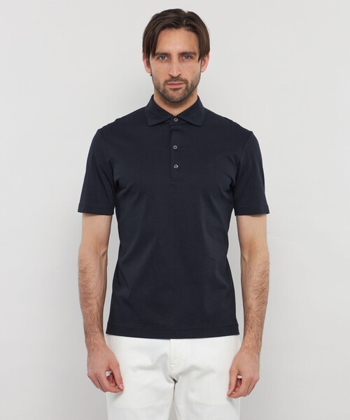 MACKINTOSH LONDON(マッキントッシュ ロンドン)の「ハイスペックスムースドレスポロシャツ(ポロシャツ・メンズ・グレー系その他/ネイビー/グレー/ホワイト・L/XL/M)」の8枚目の写真