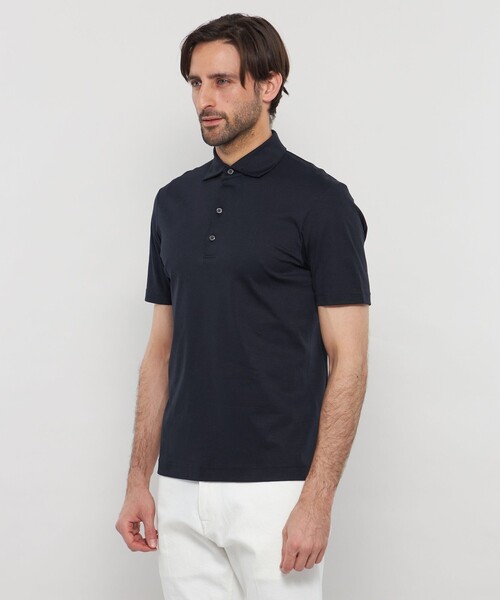MACKINTOSH LONDON(マッキントッシュ ロンドン)の「ハイスペックスムースドレスポロシャツ(ポロシャツ・メンズ・グレー系その他/ネイビー/グレー/ホワイト・L/XL/M)」の9枚目の写真