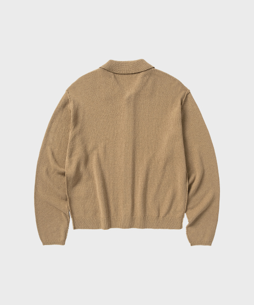 NONBLANK（ノンブランク）の「クロップカラーLSカーディガン_BEIGE（カーディガン/ボレロ・メンズ・ベージュ・MEDIUM/LARGE/X-LARGE）」の2枚目の写真