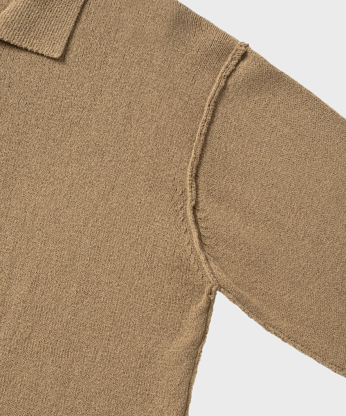 NONBLANK（ノンブランク）の「クロップカラーLSカーディガン_BEIGE（カーディガン/ボレロ・メンズ・ベージュ・MEDIUM/LARGE/X-LARGE）」の4枚目の写真