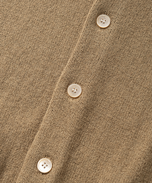 NONBLANK（ノンブランク）の「クロップカラーLSカーディガン_BEIGE（カーディガン/ボレロ・メンズ・ベージュ・MEDIUM/LARGE/X-LARGE）」の5枚目の写真