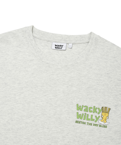 Wacky WiLLy(ワッキーウィリー)の「キキトラベルシリーズ競技Tシャツライトグレー(Tシャツ/カットソー・レディース・その他・SMALL/MEDIUM/LARGE/X-LARGE)」の2枚目の写真