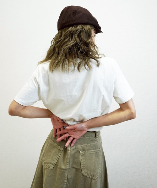 gossara(ゴサラ)の「【デイリーに活躍】IamロゴTシャツ(Tシャツ/カットソー・レディース・ホワイト/ブラウン/グレー・FREE)」の19枚目の写真