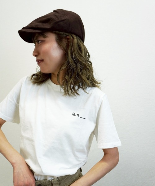 gossara(ゴサラ)の「【デイリーに活躍】IamロゴTシャツ(Tシャツ/カットソー・レディース・ホワイト/ブラウン/グレー・FREE)」の21枚目の写真