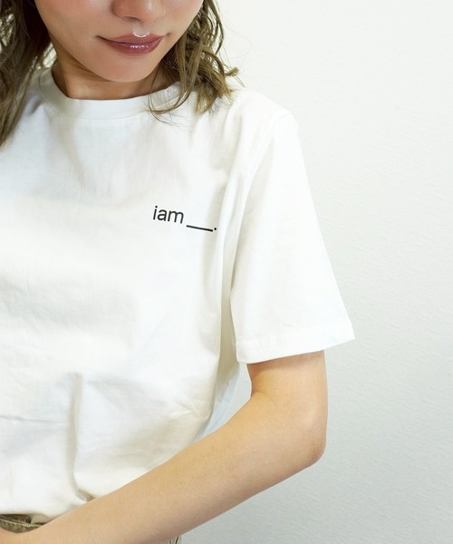 gossara(ゴサラ)の「【デイリーに活躍】IamロゴTシャツ(Tシャツ/カットソー・レディース・ホワイト/ブラウン/グレー・FREE)」の20枚目の写真