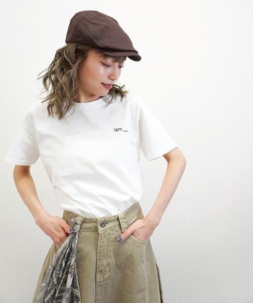 gossara(ゴサラ)の「【デイリーに活躍】IamロゴTシャツ(Tシャツ/カットソー・レディース・ホワイト/ブラウン/グレー・FREE)」の22枚目の写真