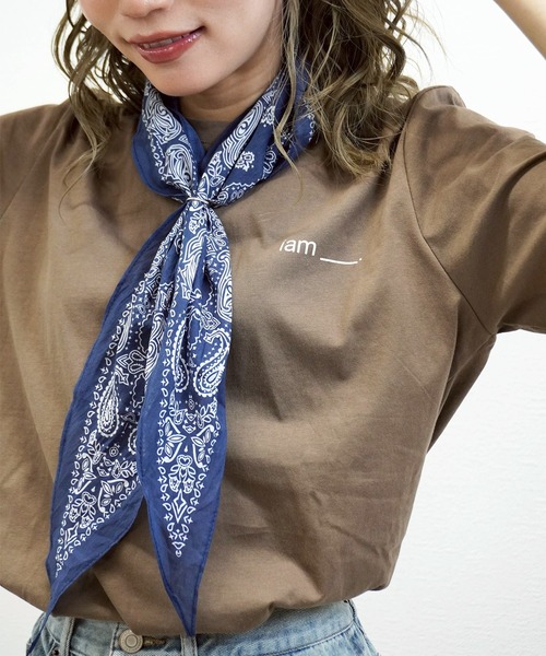 gossara(ゴサラ)の「【デイリーに活躍】IamロゴTシャツ(Tシャツ/カットソー・レディース・ホワイト/ブラウン/グレー・FREE)」の6枚目の写真