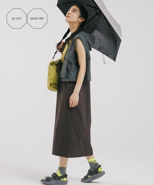 EKAL(エカル)の「『UVカット/吸水速乾』DRY OUT SLEEVLESS ONEPIECE(ワンピース・レディース・アイボリー/ネイビー/ブラウン/ピンク・ONE)」の2枚目の写真