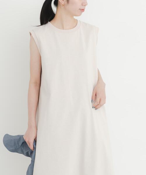 EKAL(エカル)の「『UVカット/吸水速乾』DRY OUT SLEEVLESS ONEPIECE(ワンピース・レディース・アイボリー/ネイビー/ブラウン/ピンク・ONE)」の7枚目の写真