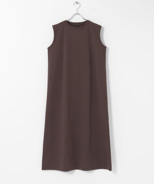 EKAL(エカル)の「『UVカット/吸水速乾』DRY OUT SLEEVLESS ONEPIECE(ワンピース・レディース・アイボリー/ネイビー/ブラウン/ピンク・ONE)」の20枚目の写真