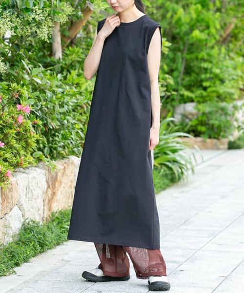 EKAL(エカル)の「『UVカット/吸水速乾』DRY OUT SLEEVLESS ONEPIECE(ワンピース・レディース・アイボリー/ネイビー/ブラウン/ピンク・ONE)」の16枚目の写真