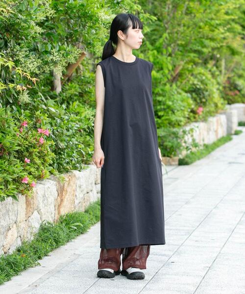 EKAL(エカル)の「『UVカット/吸水速乾』DRY OUT SLEEVLESS ONEPIECE(ワンピース・レディース・アイボリー/ネイビー/ブラウン/ピンク・ONE)」の14枚目の写真