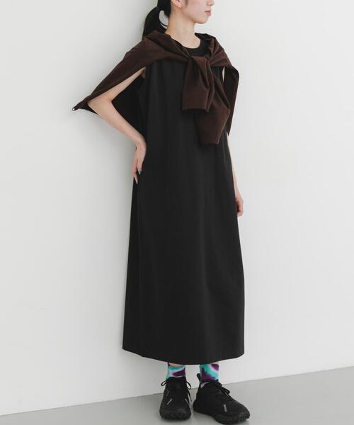 EKAL(エカル)の「『UVカット/吸水速乾』DRY OUT SLEEVLESS ONEPIECE(ワンピース・レディース・アイボリー/ネイビー/ブラウン/ピンク・ONE)」の11枚目の写真