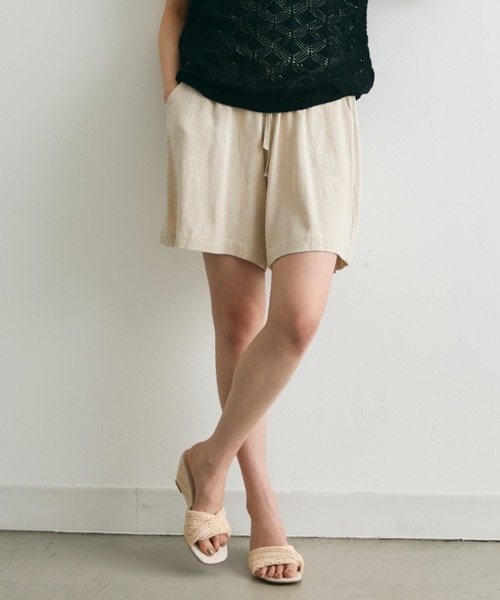 Trish(トリッシュ)の「ラフィアライクウエッジソールサンダル(サンダル・レディース・アイボリー/キャメル・MEDIUM/LARGE)」の17枚目の写真