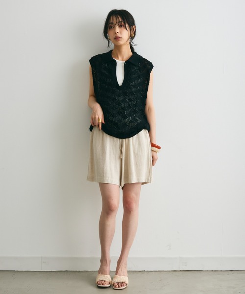 Trish(トリッシュ)の「ラフィアライクウエッジソールサンダル(サンダル・レディース・アイボリー/キャメル・MEDIUM/LARGE)」の14枚目の写真