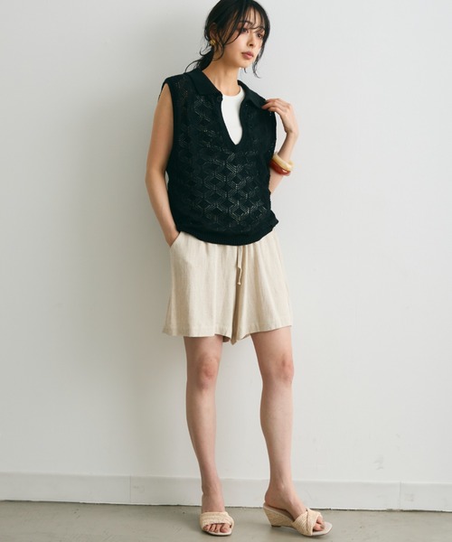 Trish(トリッシュ)の「ラフィアライクウエッジソールサンダル(サンダル・レディース・アイボリー/キャメル・MEDIUM/LARGE)」の16枚目の写真