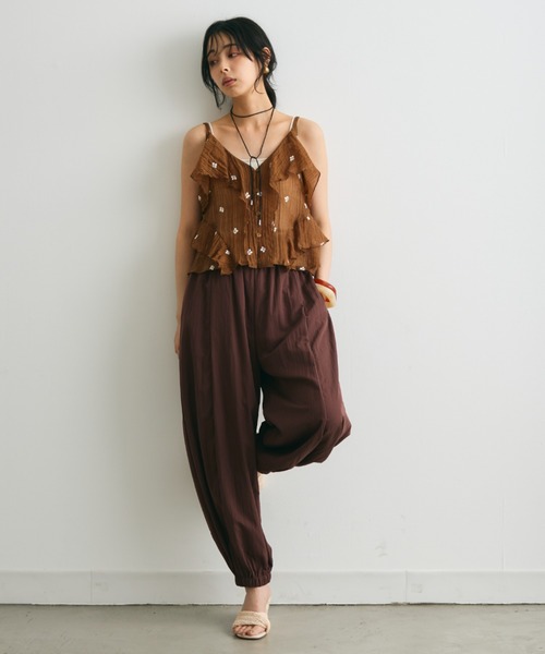 Trish(トリッシュ)の「ラフィアライクウエッジソールサンダル(サンダル・レディース・アイボリー/キャメル・MEDIUM/LARGE)」の21枚目の写真