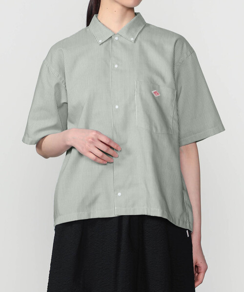 DANTON | ポリオックスフォード 半袖ボタンダウンシャツ WOMEN（シャツ