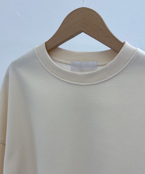 nananamoe(ナナナモエ)の「cropped light weight pullover / クロップドライトウェイトプルオーバー(スウェット・レディース・キナリ/杢グレー・FREE)」の7枚目の写真