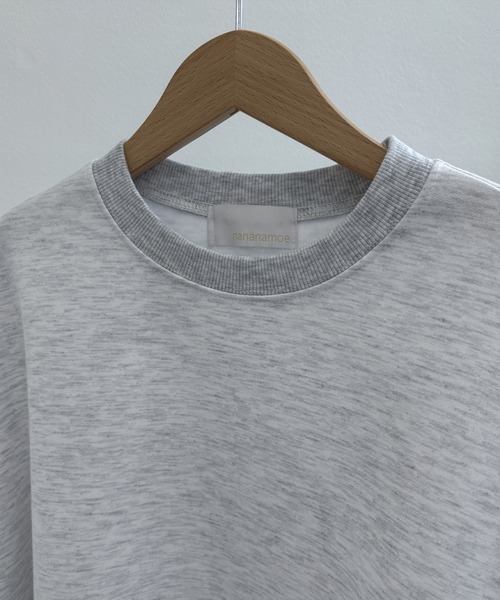 nananamoe(ナナナモエ)の「cropped light weight pullover / クロップドライトウェイトプルオーバー(スウェット・レディース・キナリ/杢グレー・FREE)」の6枚目の写真