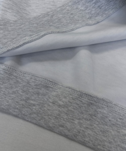 nananamoe(ナナナモエ)の「cropped light weight pullover / クロップドライトウェイトプルオーバー(スウェット・レディース・キナリ/杢グレー・FREE)」の3枚目の写真