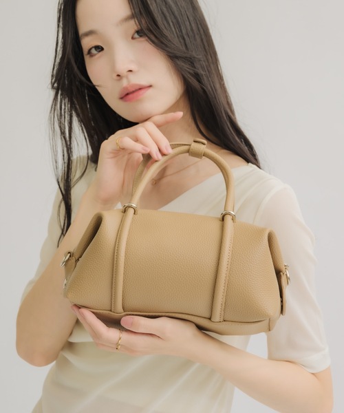 NEUNA(ヌナ)の「【内ポケット付き◎】ソフトレザーベルトハンドバッグ(トートバッグ・レディース・アイボリー/ベージュ/グレー・FREE)」の3枚目の写真