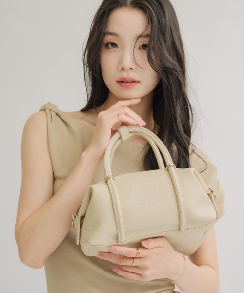 NEUNA(ヌナ)の「【内ポケット付き◎】ソフトレザーベルトハンドバッグ(トートバッグ・レディース・アイボリー/ベージュ/グレー・FREE)」の5枚目の写真