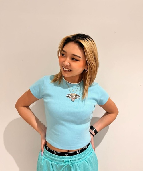 ROXY(ロキシー)の「ROXY SURF SOUL S/S TEE Tシャツ 【2026年夏モデル】(Tシャツ/カットソー・レディース・ブルー/ブラック/ホワイト/ピンク・LARGE/MEDIUM/SMALL)」の3枚目の写真