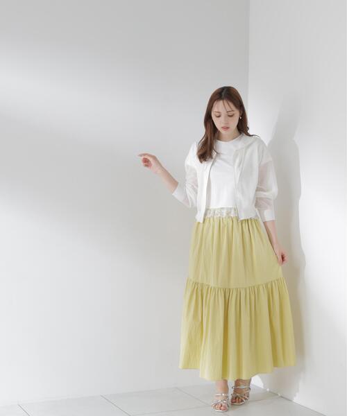a/mie(アミー)の「【青島心さん着用】<a>レースヘムTシャツ / 1216269500(Tシャツ/カットソー・レディース・ブラック/ホワイト・MEDIUM/SMALL)」の8枚目の写真