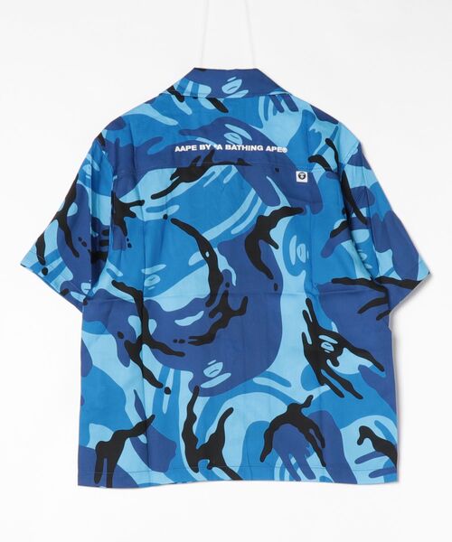 AAPE BY A BATHING APE（エーエイプバイアベイシングエイプ）の「AAPE MAIN SHORT SLEEVE SHIRT(camouflage)（シャツ/ブラウス・メンズ・ブルー系その他2/ホワイト系その他・LARGE/X-LARGE/MEDIUM/SMALL）」の15枚目の写真