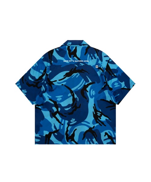 AAPE BY A BATHING APE（エーエイプバイアベイシングエイプ）の「AAPE MAIN SHORT SLEEVE SHIRT(camouflage)（シャツ/ブラウス・メンズ・ブルー系その他2/ホワイト系その他・LARGE/X-LARGE/MEDIUM/SMALL）」の7枚目の写真