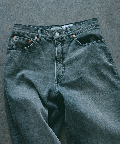 JOURNAL STANDARD relume（ジャーナルスタンダード　レリューム）の「クラフトデニム ワイドパンツ 12OZ（デニムパンツ・メンズ・ブルー/ブラックミックス/ブルー系その他・MEDIUM/LARGE）」の11枚目の写真