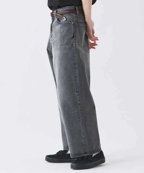 JOURNAL STANDARD relume（ジャーナルスタンダード　レリューム）の「クラフトデニム ワイドパンツ 12OZ（デニムパンツ・メンズ・ブルー/ブラックミックス/ブルー系その他・MEDIUM/LARGE）」の8枚目の写真