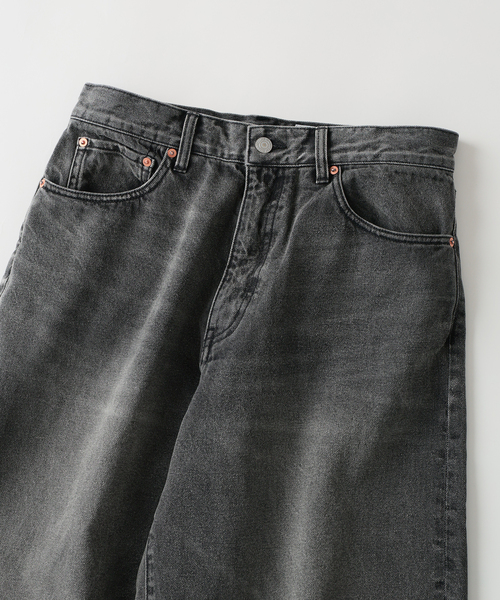 JOURNAL STANDARD relume（ジャーナルスタンダード　レリューム）の「クラフトデニム ワイドパンツ 12OZ（デニムパンツ・メンズ・ブルー/ブラックミックス/ブルー系その他・MEDIUM/LARGE）」の21枚目の写真